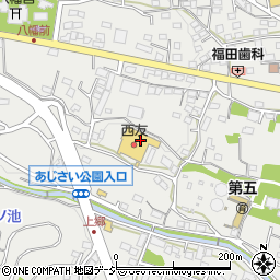 西友入沢店周辺の地図