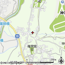 長野県大町市社松崎6438周辺の地図