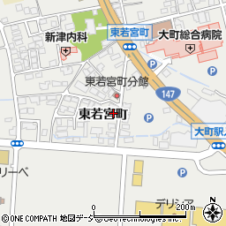 長野県大町市大町東若宮町3415周辺の地図