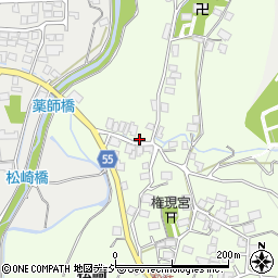 長野県大町市社松崎6431周辺の地図