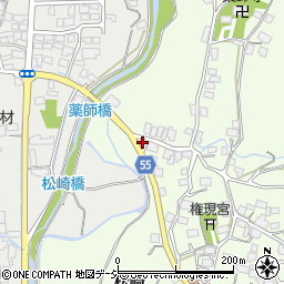 長野県大町市社松崎6429周辺の地図