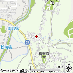 長野県大町市社松崎6409-3周辺の地図