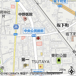 渋川市中央公民館周辺の地図