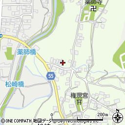 長野県大町市社松崎6410周辺の地図