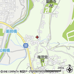 長野県大町市社松崎6408周辺の地図