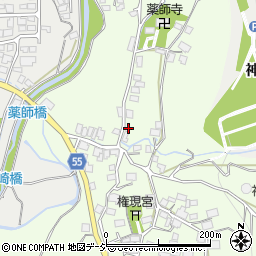 長野県大町市社松崎6407周辺の地図