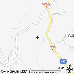 長野県大町市八坂切久保南周辺の地図