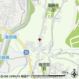 長野県大町市社松崎6392周辺の地図