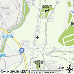 長野県大町市社松崎6401周辺の地図