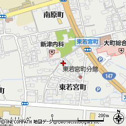 長野県大町市大町東若宮町3400-3周辺の地図