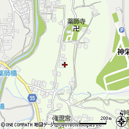 長野県大町市社松崎6385周辺の地図