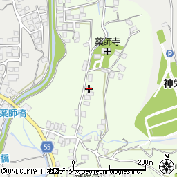 長野県大町市社松崎6388周辺の地図