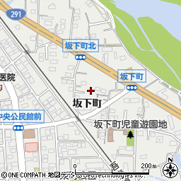 群馬県渋川市渋川坂下町周辺の地図