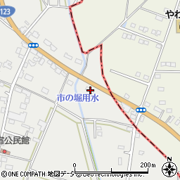 栃木県芳賀郡市貝町赤羽1961周辺の地図