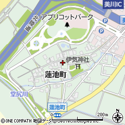 石川県白山市蓮池町周辺の地図
