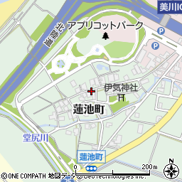 石川県白山市蓮池町（オ）周辺の地図