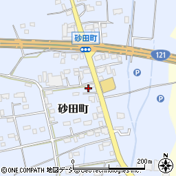 栃木県宇都宮市砂田町455-1周辺の地図