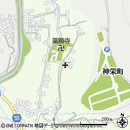 長野県大町市社松崎6355周辺の地図