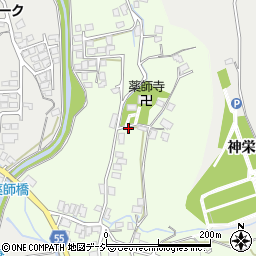 長野県大町市社松崎6371周辺の地図