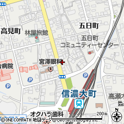 松本信用金庫大町支店周辺の地図