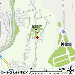 長野県大町市社松崎6358周辺の地図