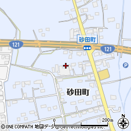 栃木県宇都宮市砂田町448-2周辺の地図