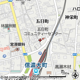 長野県大町市大町五日町3227周辺の地図