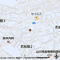 栃木県宇都宮市若松原周辺の地図