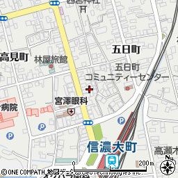 長野県大町市大町五日町3212-7周辺の地図