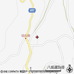 長野県大町市八坂切久保周辺の地図