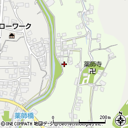 長野県大町市社松崎6326-2周辺の地図