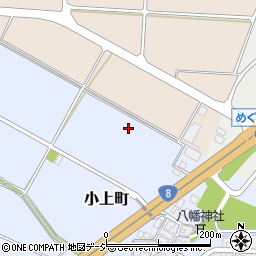 石川県白山市小上町周辺の地図