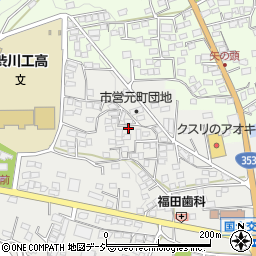 群馬県渋川市渋川元町78周辺の地図