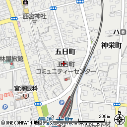 長野県大町市大町五日町3250周辺の地図
