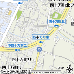 石川県金沢市四十万町北カ13周辺の地図