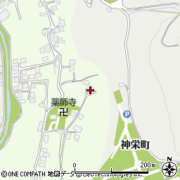 長野県大町市社松崎6343周辺の地図