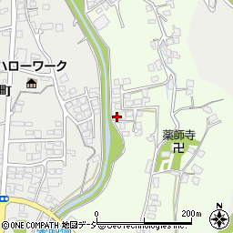 長野県大町市社松崎6321-8周辺の地図