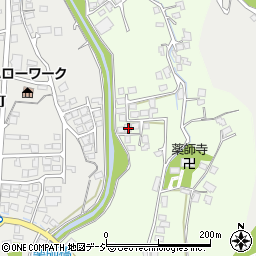 長野県大町市社松崎6321-7周辺の地図