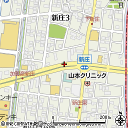 石川県野々市市新庄周辺の地図