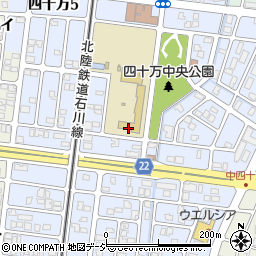 石川県金沢市四十万周辺の地図