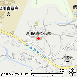 渋川西部公民館周辺の地図