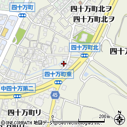 石川県金沢市四十万町北カ5周辺の地図