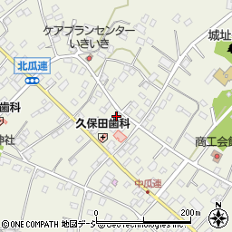 茨城県那珂市瓜連1650-1周辺の地図