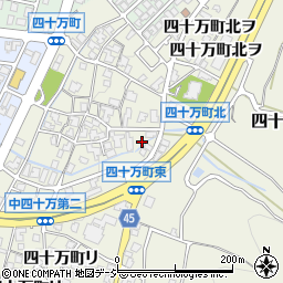 石川県金沢市四十万町北カ8周辺の地図
