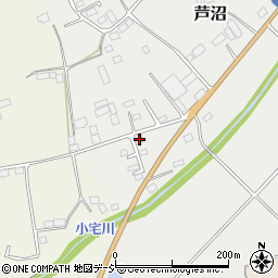栃木県芳賀郡益子町芦沼45-17周辺の地図