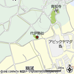 代伊勢社周辺の地図