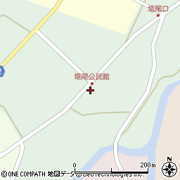 富山県南砺市塔尾132周辺の地図