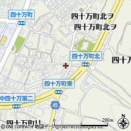 石川県金沢市四十万町北カ6周辺の地図