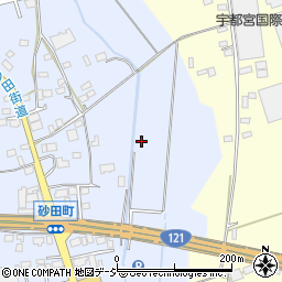 栃木県宇都宮市砂田町505周辺の地図