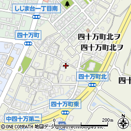 石川県金沢市四十万町北カ55周辺の地図